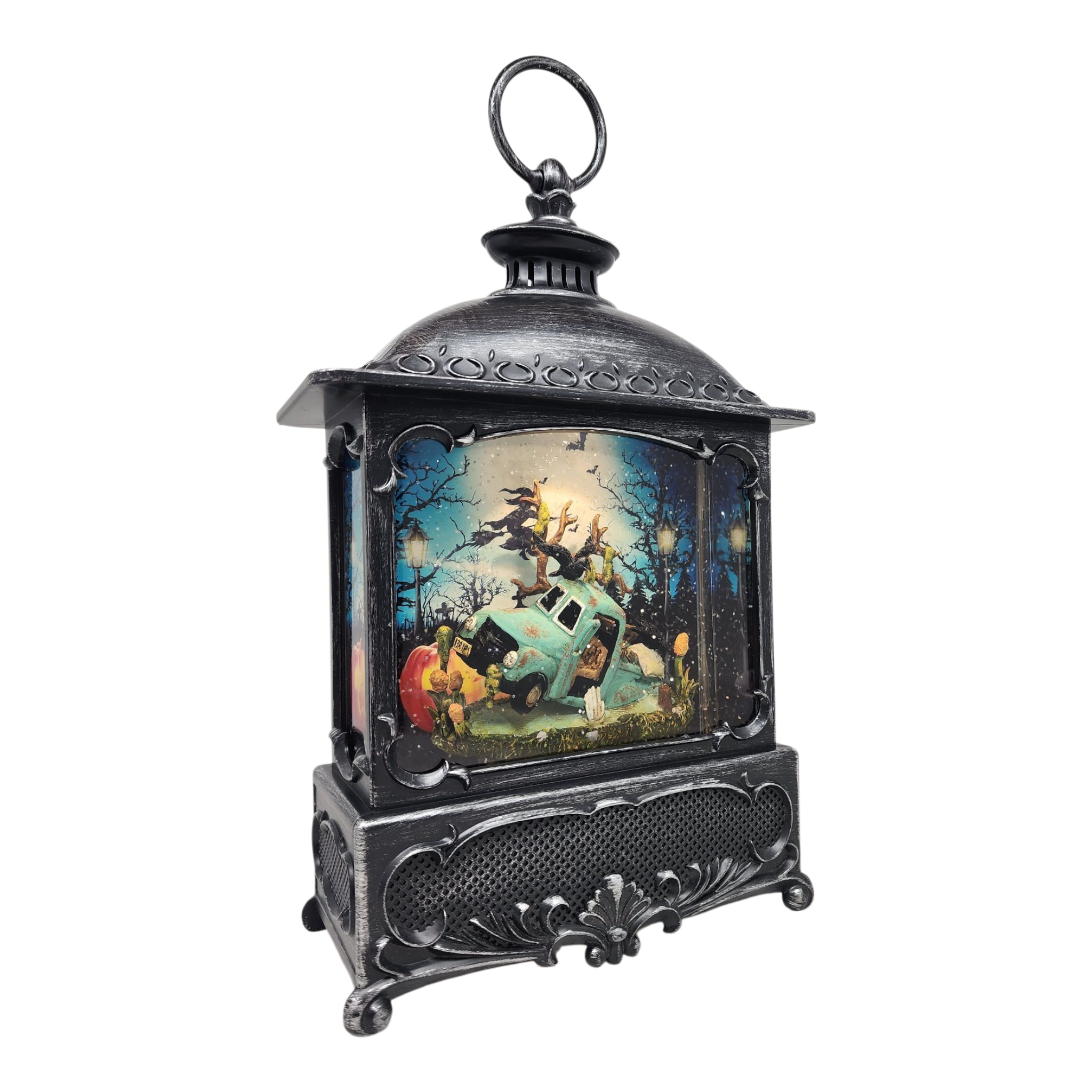Swamp Truck Lighted Waterglobe Lantern