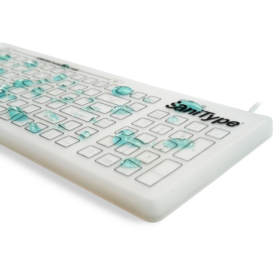 Swipe Clean Hygienic Silicone Washable Keyboard