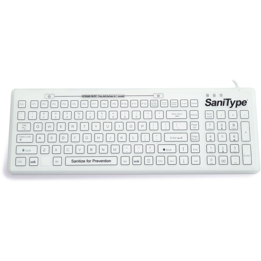 Swipe Clean Hygienic Silicone Washable Keyboard
