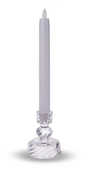 Swirl Glass Taper Holder - 4.5 Inch