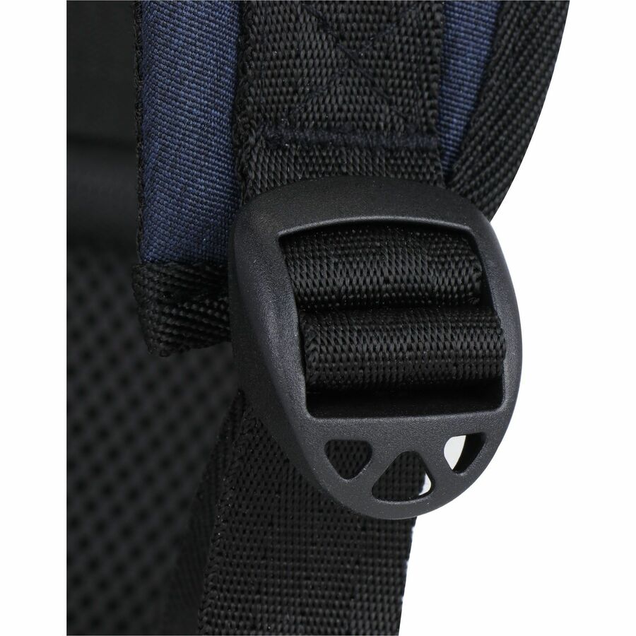 Swissdigital Design Carrying Case (Backpack) for 17" Notebook, Power Bank, Accessories, Water Bottle, Tablet, PC - Dark Blue