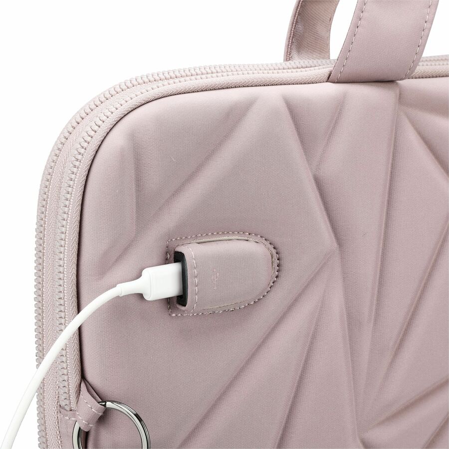 Swissdigital Design Carrying Case (Sleeve) for 14" Apple Notebook, MacBook Pro, Smartphone, Tablet, Digital Text Reader - Pink, Pale Pink