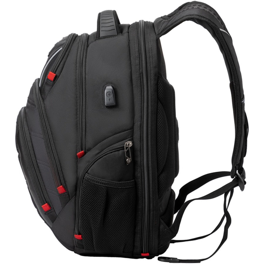 Swissdigital Design Circuit J14-BR Rugged Carrying Case (Backpack) for 15.6" to 16" Apple iPad Travel Essential, Notebook, MacBook - Black