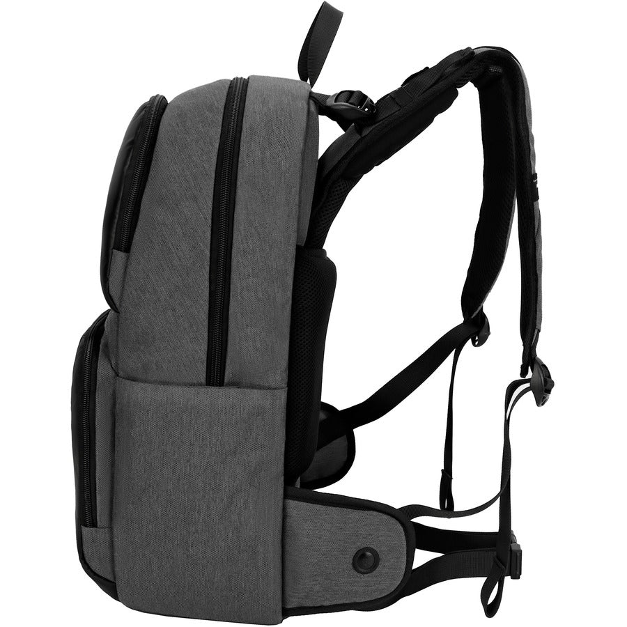 Swissdigital Design EMPERE TM SD712M-B Carrying Case (Backpack) for 15.6" to 16" Amazon, Apple iPhone iPad Notebook, MacBook, Chromebook - Black/Gray