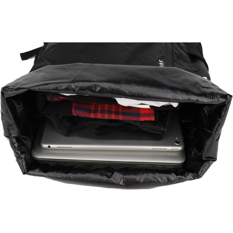 Swissdigital Design Goose SD1594-01 Carrying Case (Backpack) for 16" Apple iPad Notebook, Tablet, MacBook Pro, Cell Phone, Accessories - Black