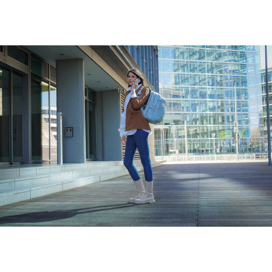 Swissdigital Design KATY ROSE SD1006FB-14 Carrying Case (Backpack) for 15.6" to 16" Apple MacBook Pro - Teal Blue