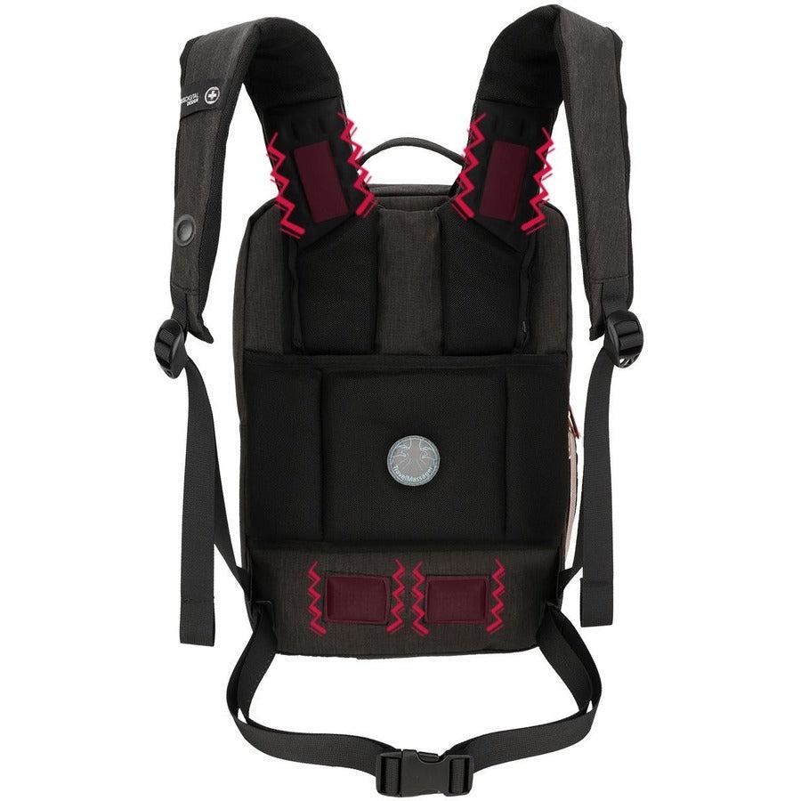 Swissdigital Design KATY ROSE SD1006M-01 Carrying Case (Backpack) for 15.6" to 16" Apple iPhone iPad Notebook, MacBook Pro - Black