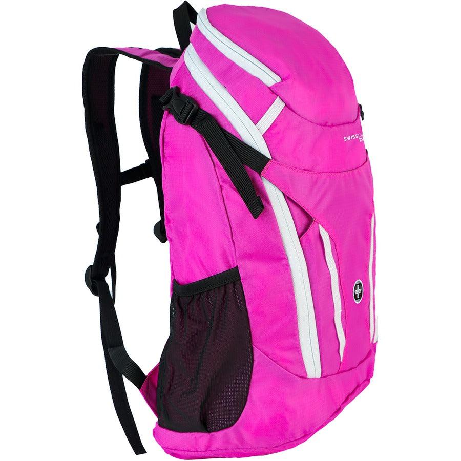 Swissdigital Design Kangaroo SD1596-46 Rugged Carrying Case (Backpack) for 16" Apple Notebook, MacBook Pro, Accessories, Tablet, Cell Phone - Pink