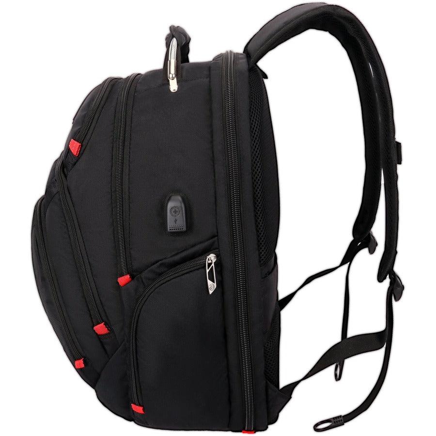 Swissdigital Design Pixel SD-857 Carrying Case (Backpack) for 15.6" to 16" Apple iPhone iPad Notebook, MacBook Pro - Black