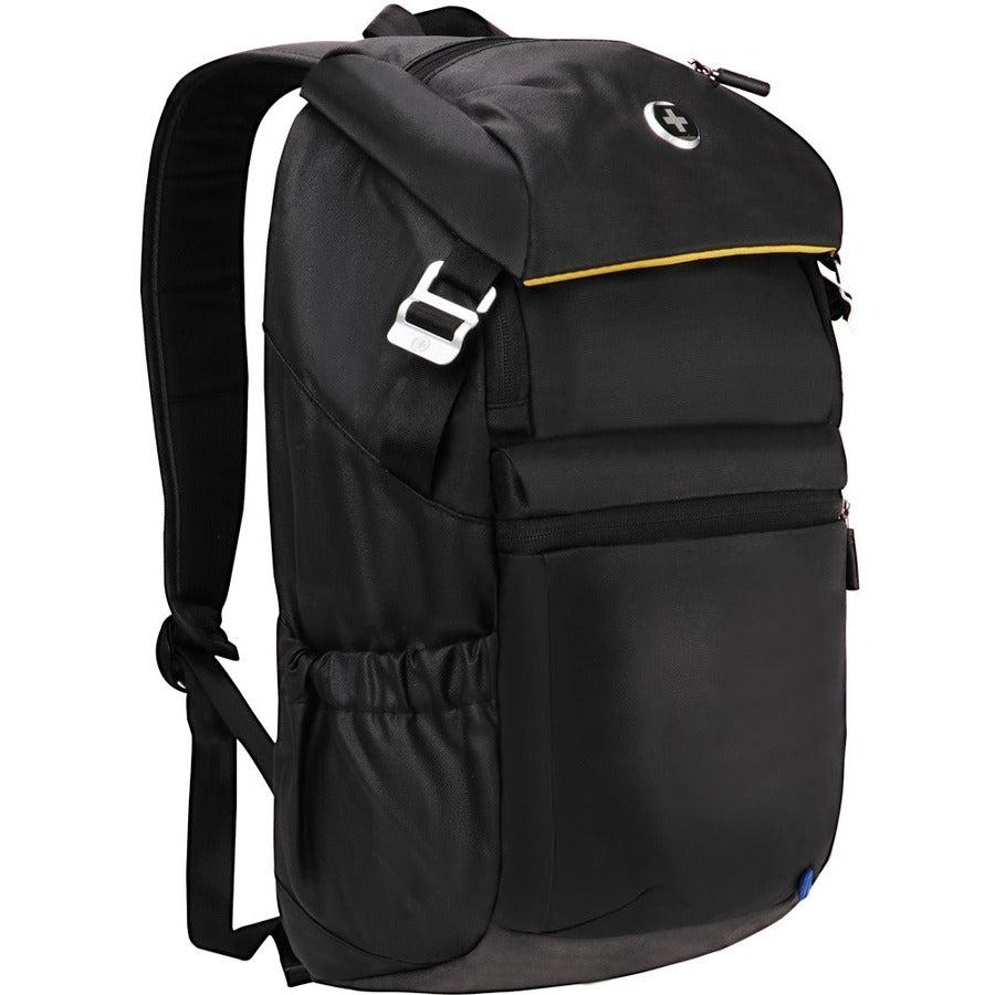 Swissdigital Design Soundbyte SD-03B Carrying Case (Backpack) for 13.5" to 14" iPad Notebook, MacBook Pro - Black