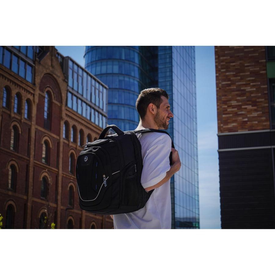 Swissdigital Design TERABYTE J16BT-1 Carrying Case (Backpack) for 15.6" to 16" Apple Travel, Notebook, MacBook Pro - Black