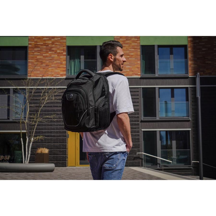 Swissdigital Design TERABYTE J16BTFB-41 Carrying Case (Backpack) for 15.6" to 16" Apple, Amazon iPhone iPad Notebook, MacBook Pro - Black/Red