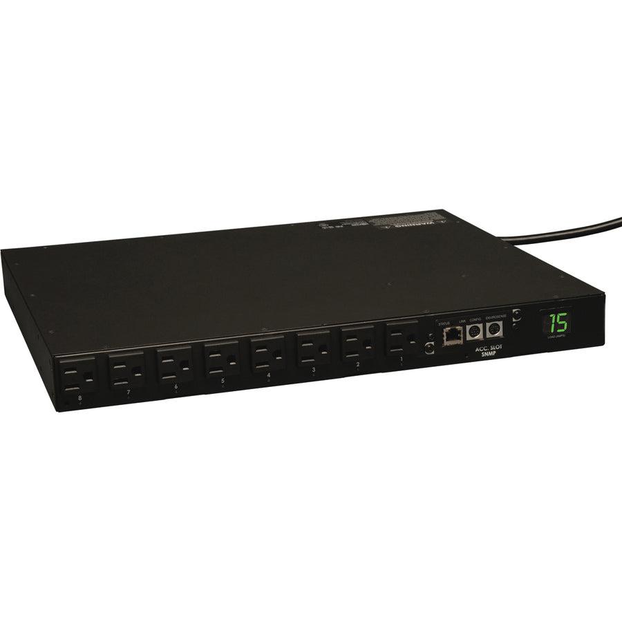 Switched Power Distribution Unit 1.4kW Single-Phase 120V Outlets - Remote Rack PDU | TechSoft PDUMH15NET