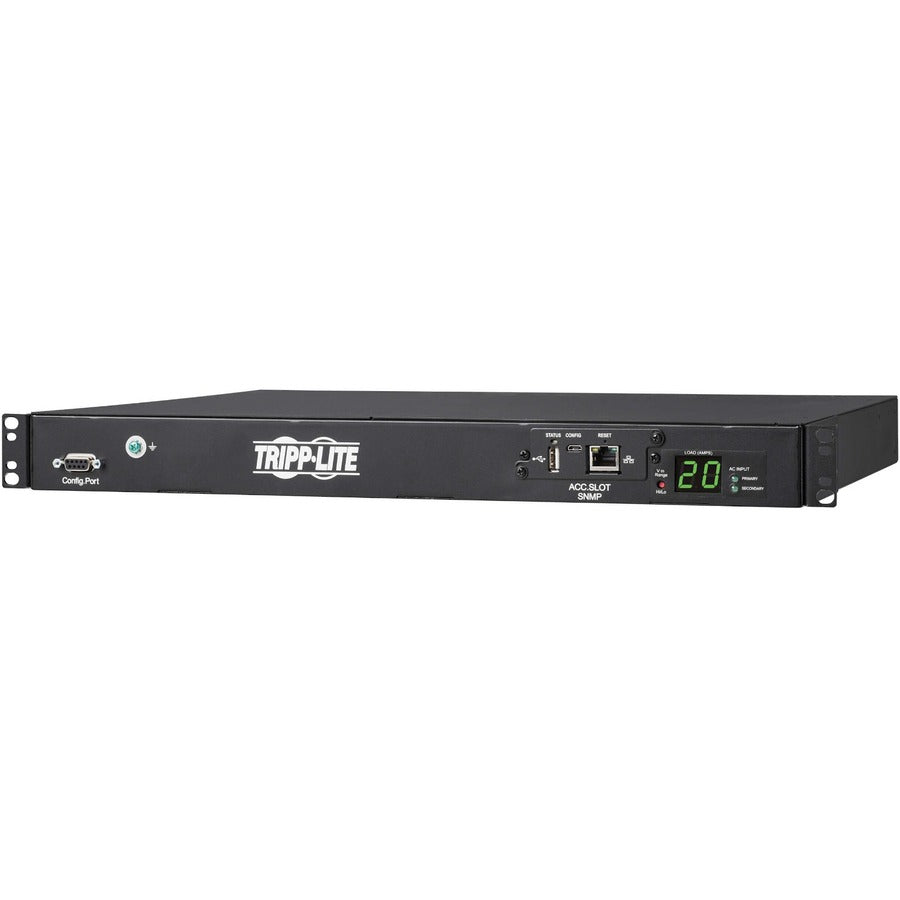 Switched Power Distribution Unit ATS - 3.8kW Single-Phase Monitored PDU | Tripp Lite PDUMNH20HVAT1