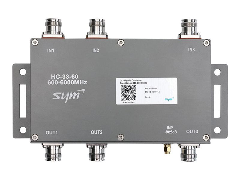 Sym - Signal combiner - hybrid matrix, with built-in monitoring port HC-33-60