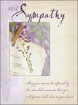 Sympathy Card - May Your Sorrows Be Softened