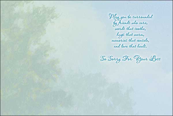 Sympathy Card - With Deepest Sympathy