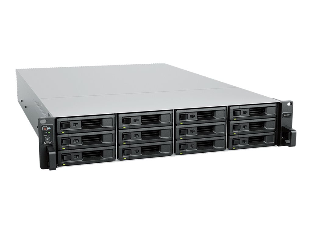 Synology SA3400D - NAS server - 12 bays - rack-mountable - SAS - RAID RAID 0, 1, 5, 6, 10, JBOD, RAID F1, 5 hot spare, 6 hot