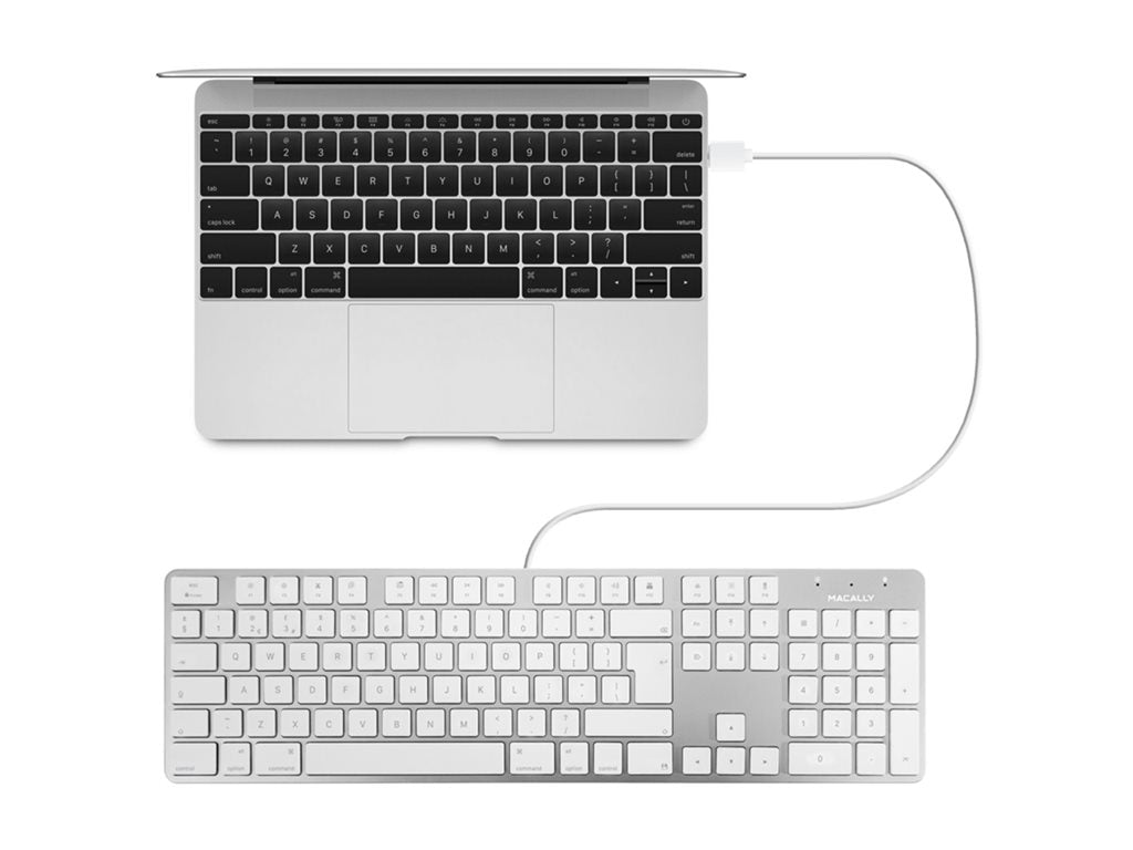 TDSourcing Macally SLIMKEYPROA - Keyboard - USB - key switch: Scissor-Key