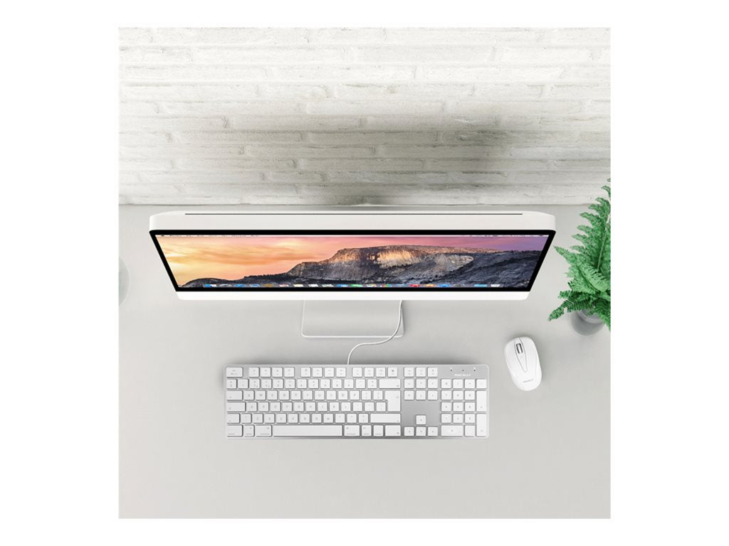 TDSourcing Macally SLIMKEYPROA - Keyboard - USB - key switch: Scissor-Key