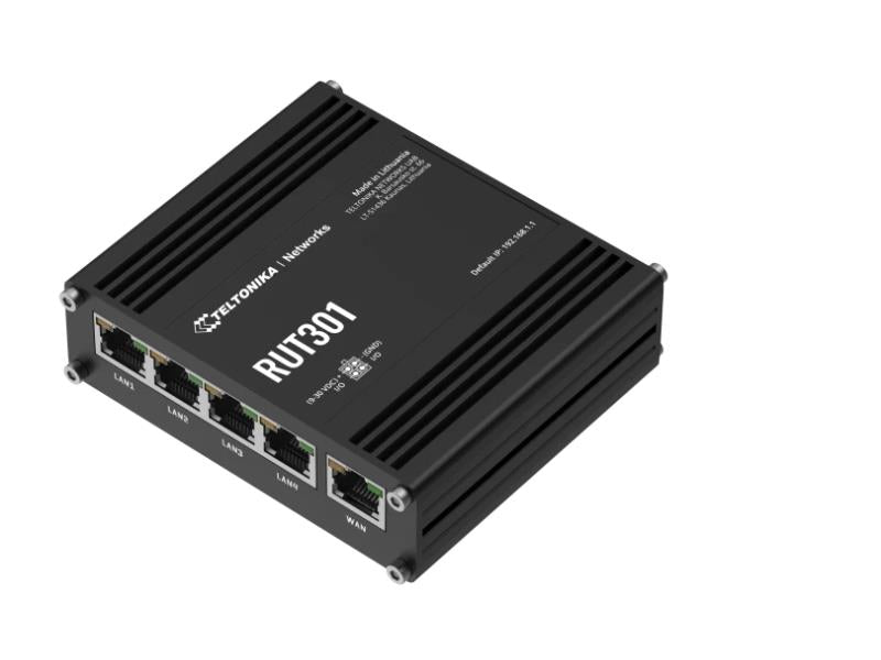 TELTONIKA RUT301 Industrial Ethernet Router - Cost-Efficient Connectivity