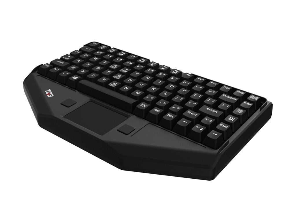 TG3 Electronics BLTX Series - Keyboard - with touchpad, mouse buttons - backlit - USB - key switch: Tactile - black KBA-BLTX-U-US
