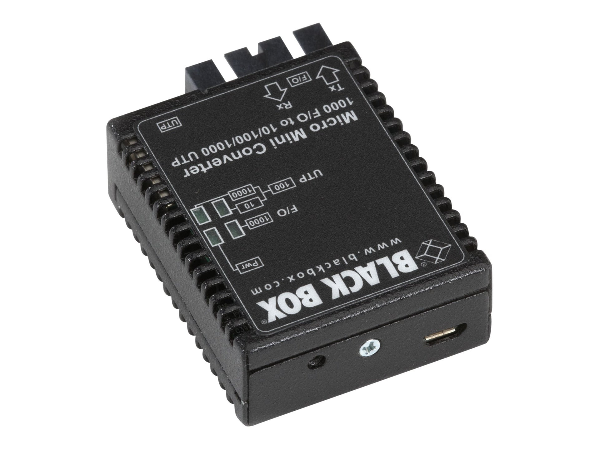 THE MICRO MINI MEDIA CONVERTER IS IDEAL FOR BRINGING FIBER TO THE DESKTOP AND FO