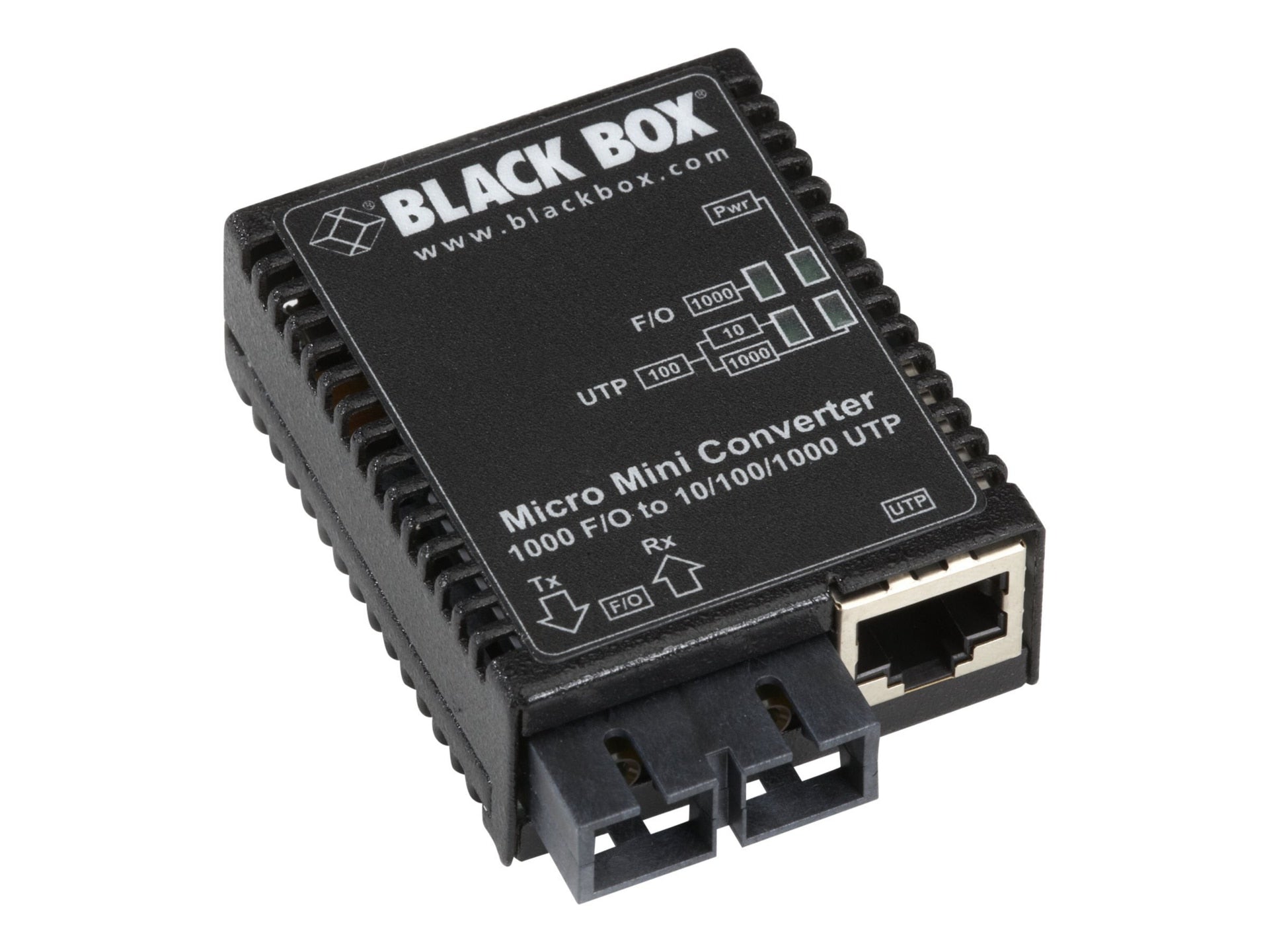THE MICRO MINI MEDIA CONVERTER IS IDEAL FOR BRINGING FIBER TO THE DESKTOP AND FO
