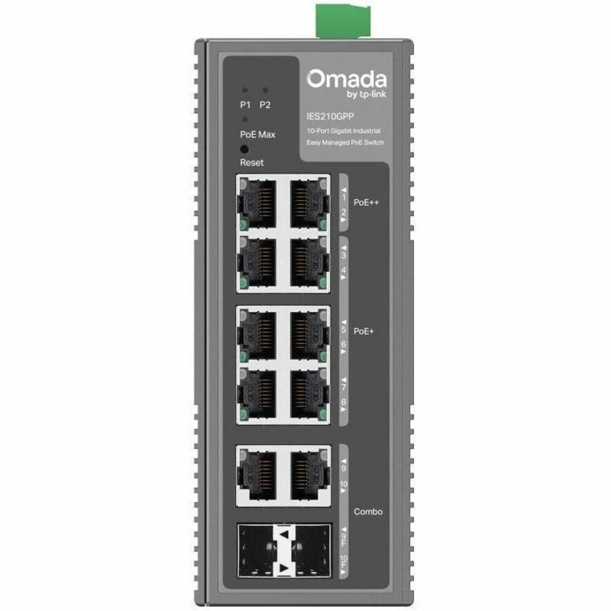 TP-LINK IES210GPP 12-Port 1Gbps PoE++ Switch for Business Networking