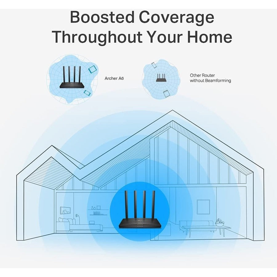 TP-Link Archer A6_V3 - Wi-Fi 5 IEEE 802.11ac Ethernet Wireless Router