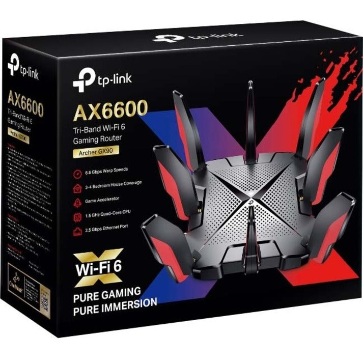 TP-Link Archer GX90 - Wi-Fi 6 IEEE 802.11ax Ethernet Wireless Router