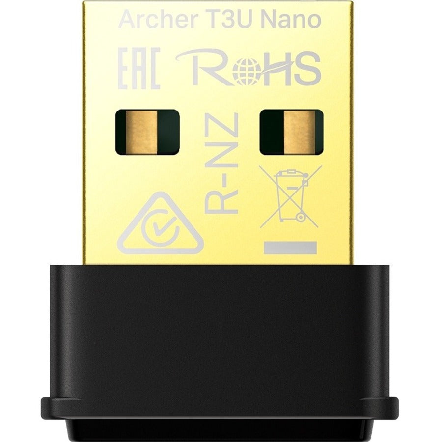 TP-Link Archer T3U Nano IEEE 802.11 a/b/g/n/ac Dual Band Wi-Fi Adapter for Desktop Computer/Notebook/Wireless Router