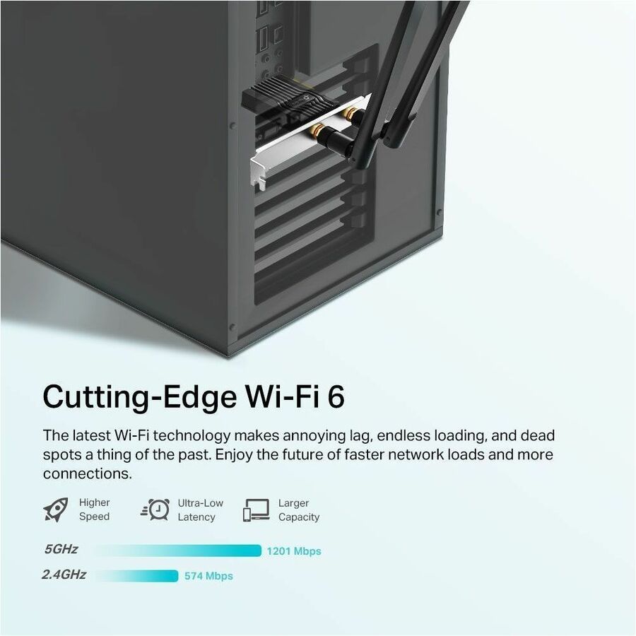 TP-Link Archer TX20E - AX1800 Dual Band Wi-Fi 6 Bluetooth 5.2 PCI Express Adapter -