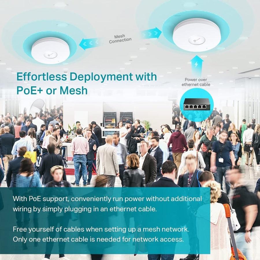 TP-Link EAP660 HD - Omada WiFi 6 AX3600 Wireless 2.5G Access Point for High-Density Deployment