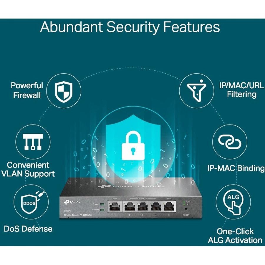TP-Link ER605 Gigabit VPN Router - Omada SDN Business Networking | TecISoft