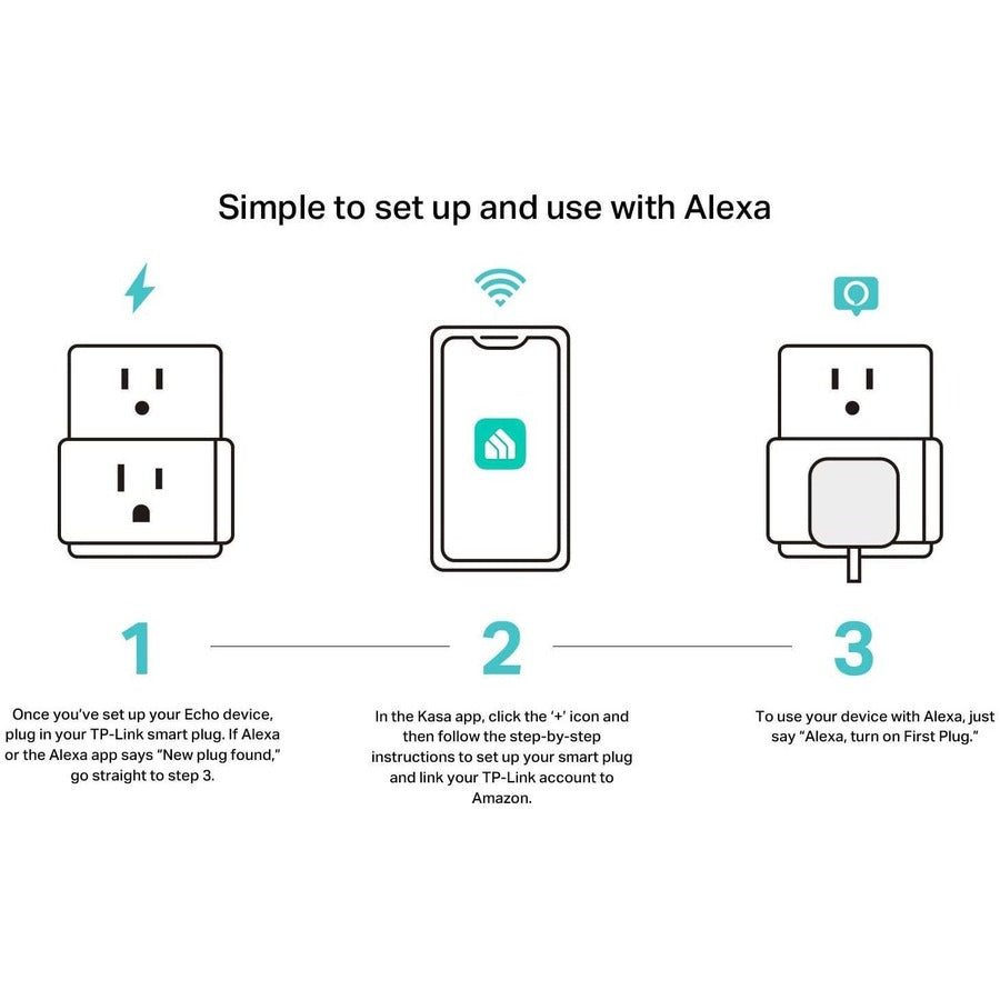 TP-Link Kasa Smart Plug HS105 - Kasa Smart Plug Mini, Smart Home Wi-Fi Outlet Works with Alexa & Google Home