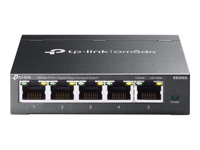 TP-Link Omada ES205G V1 - Switch - managed - 5 x 10/100/1000Base-T - desktop, wall-mountable
