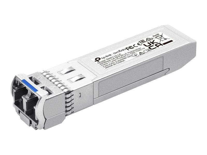 TP-Link Omada SM6110-LR V1 - SFP28 transceiver module - 10GbE, 25GbE - 10GBase-LR, 25GBase-LR - LC/UPC single-mode - up to 6.2