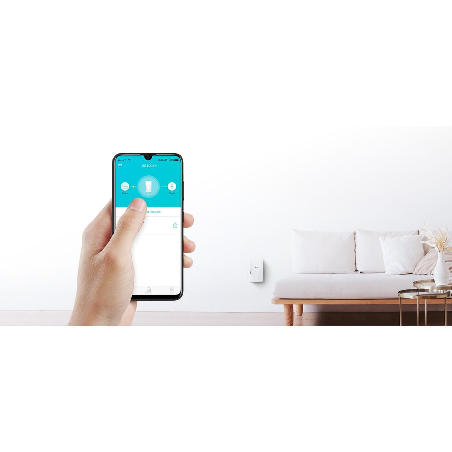 TP-Link RE500X - Dual Band 802.11ax 1.46 Gbit/s Wireless Range Extender