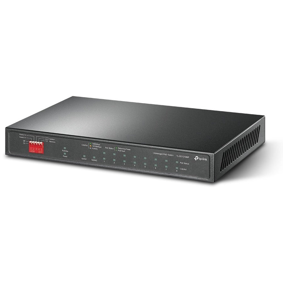 TP-Link TL-SG1210MP - 10-Port Gigabit Desktop Switch with 8-Port PoE+