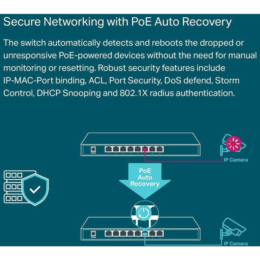 TP-Link TL-SG2008P - Jetstream 8-Port Gigabit Smart Managed PoE Switch