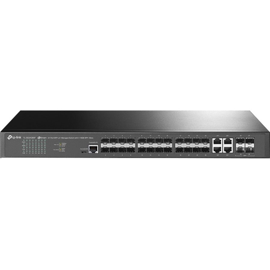 TP-Link TL-SG3428XF - JetStream&trade; 24-Port SFP L2+ Managed Switch with 4 10GE SFP+ Slots