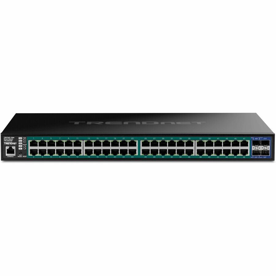 TRENDNET 52-Port Gigabit PoE+ Switch with 10G SFP+ Uplinks for SMB