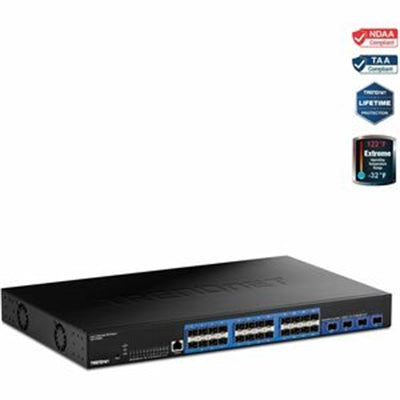 TRENDnet TL2-F70284 28-Port Layer 2 Managed SFP Switch