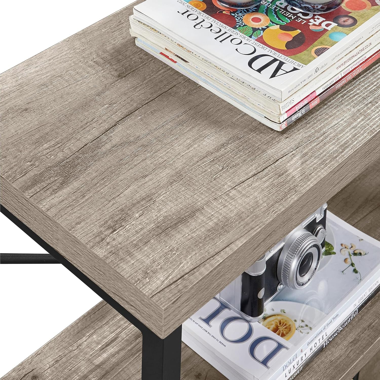 TV Stand Up To 65 Inches With 3 Tier Storage Shelves