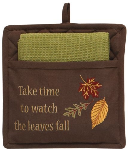 Take Time To Watch Pocketed Potholder Set