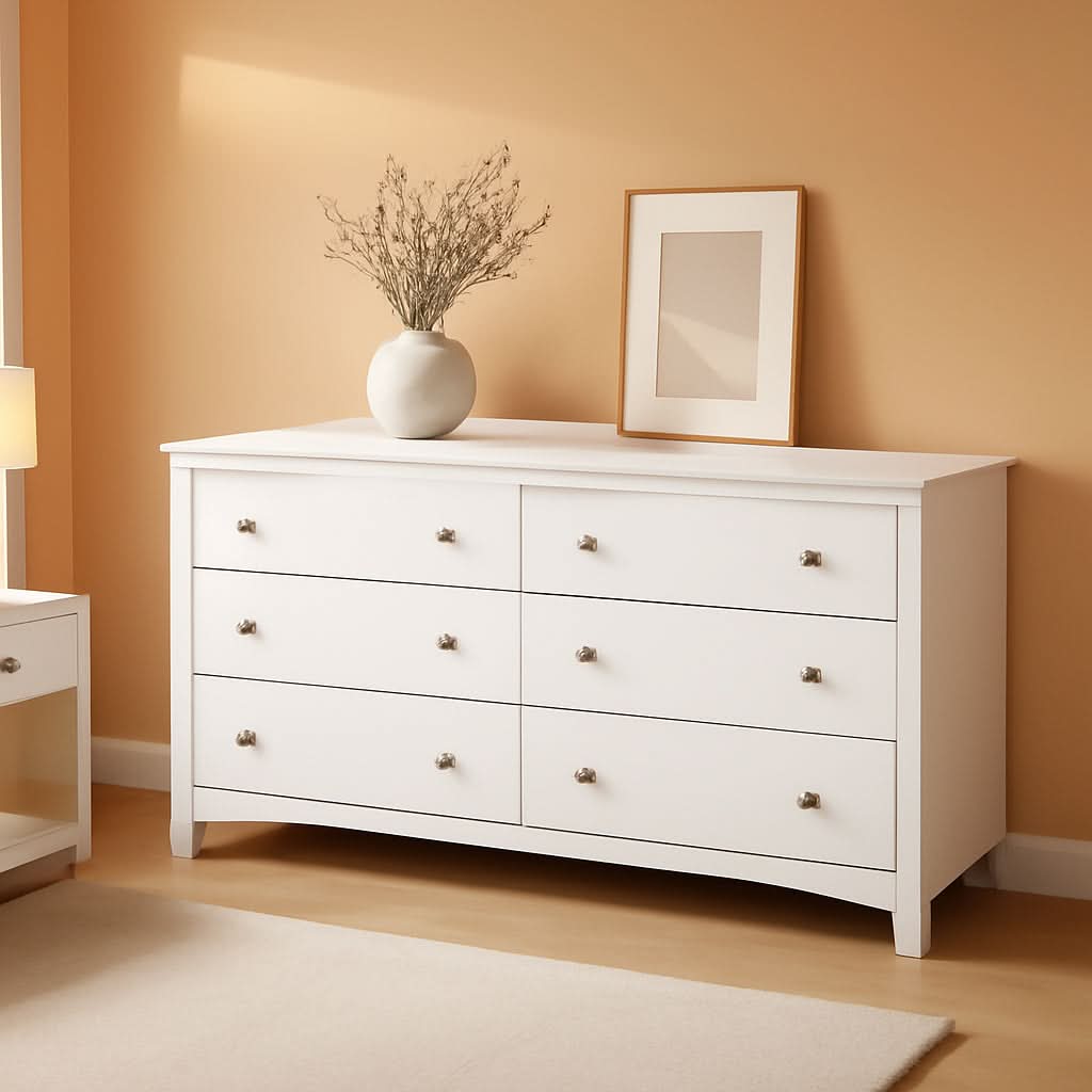 Tall Dresser Coffee Brown With Removable Fabric Bins