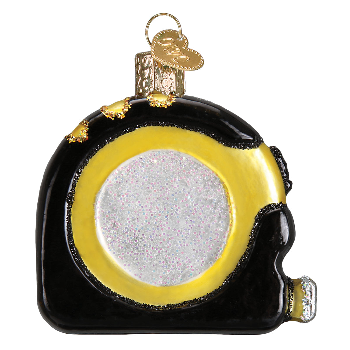 Tape Measure Glass Ornament