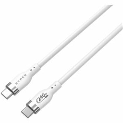 Targus 2M Silicone 240W USB-C Charging Cable, White
