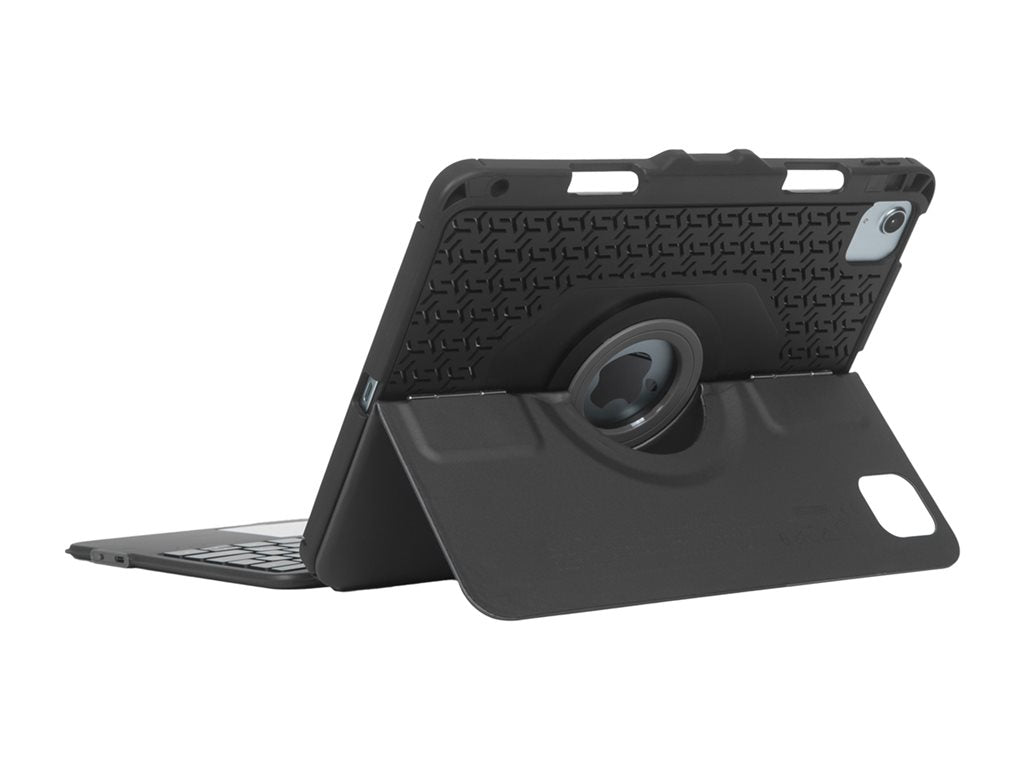 Targus Versavu - Keyboard and folio case - with trackpad - backlit - wireless - Bluetooth 5.0 - QWERTY - black THZ967US